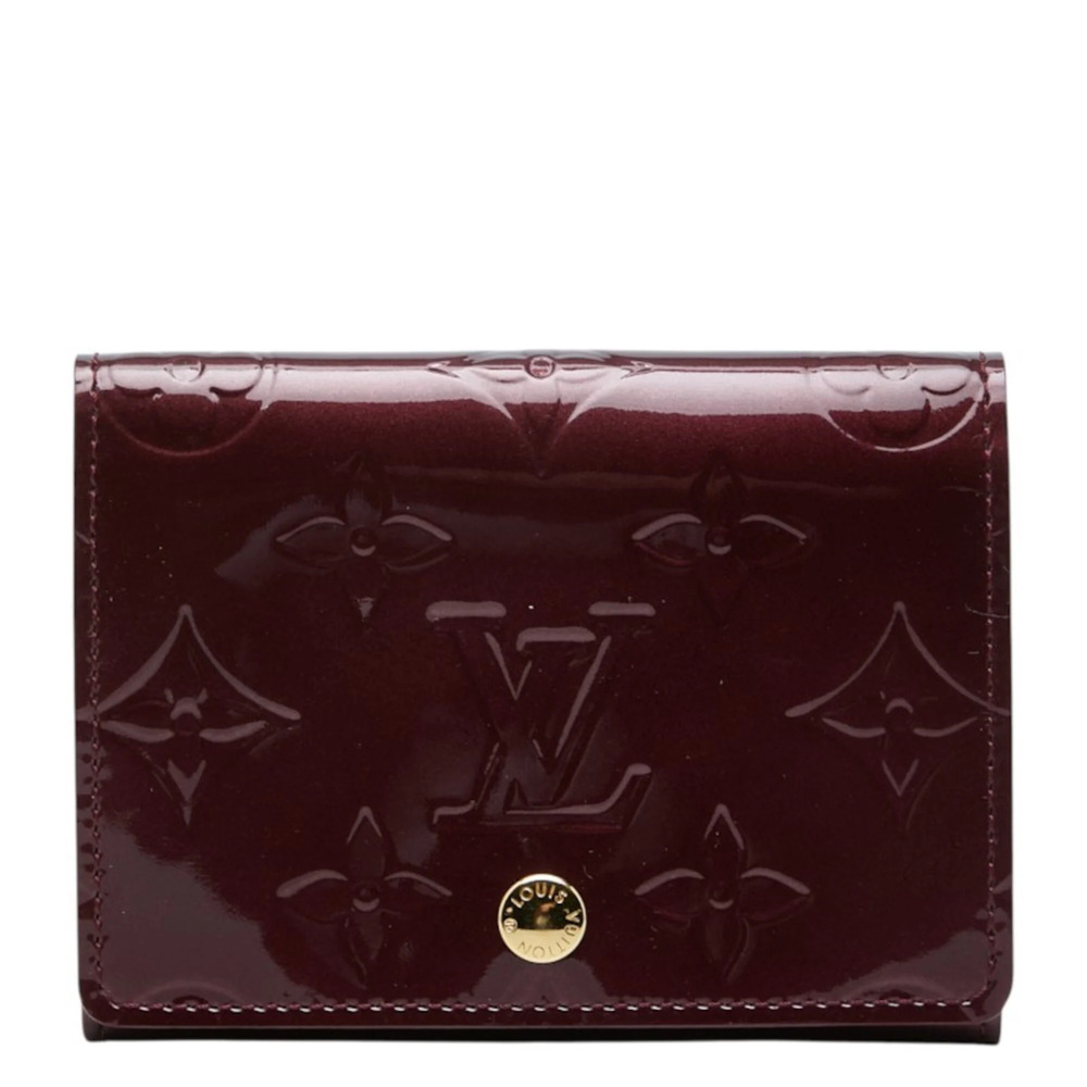 Louis Vuitton Monogram Vernis Enveloppe Carte de Visite Business Card Holder/...